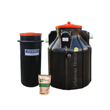 Biodigestor 750L/dia + Leito de secagem 200L