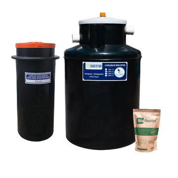 Biodigestor 1000L/dia + Leito de secagem 200L