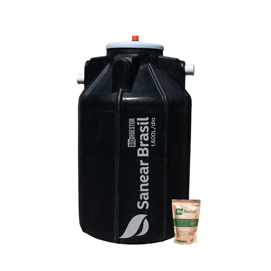 Biodigestor (3 em 1) 1.600L - Sanear Brasil - Sanear Brasil - Loja oficial | Produtos para tratamento de Água e esgoto