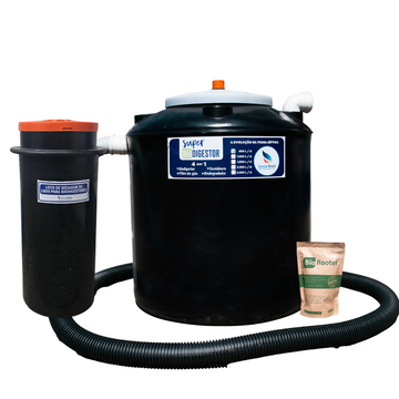 Super Biodigestor 600L/dia + Leito de secagem 200L