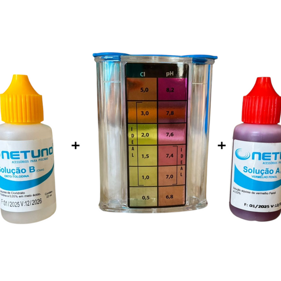 Kit Completo Análise de Cloro e PH - Sanear Brasil - Sanear Brasil - Loja oficial | Produtos para tratamento de Água e esgoto