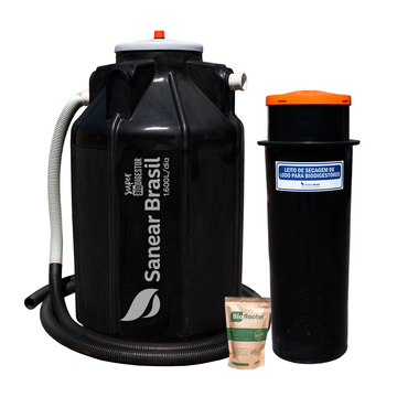 Kit SuperBiodigestor 1600L + Leito de Secagem - Sanear Brasil