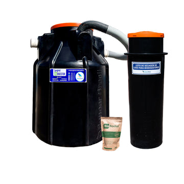 KIT Super Biodigestor 750L/dia + Leito de secagem - Sanear Brasil - Loja oficial | Produtos para tratamento de Água e esgoto